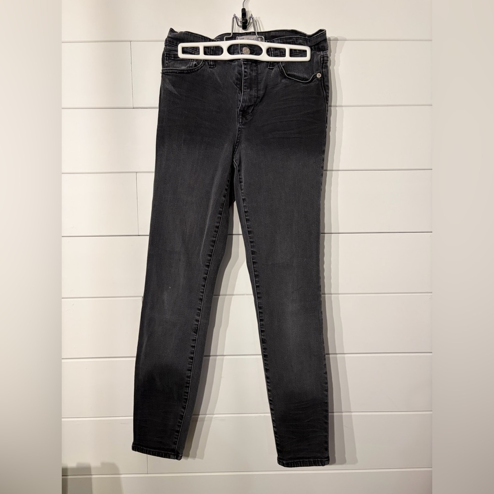 Madewell High Riser Dark Gray Skinny Jeans